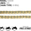 Cadena oro 525 X-Ring 120 eslabones con rompedor