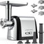 Molinillo carne acero inox con tubo salchichas y cuchillas