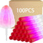 100 Conos LED Algodón para Azúcar Edición San Valentín