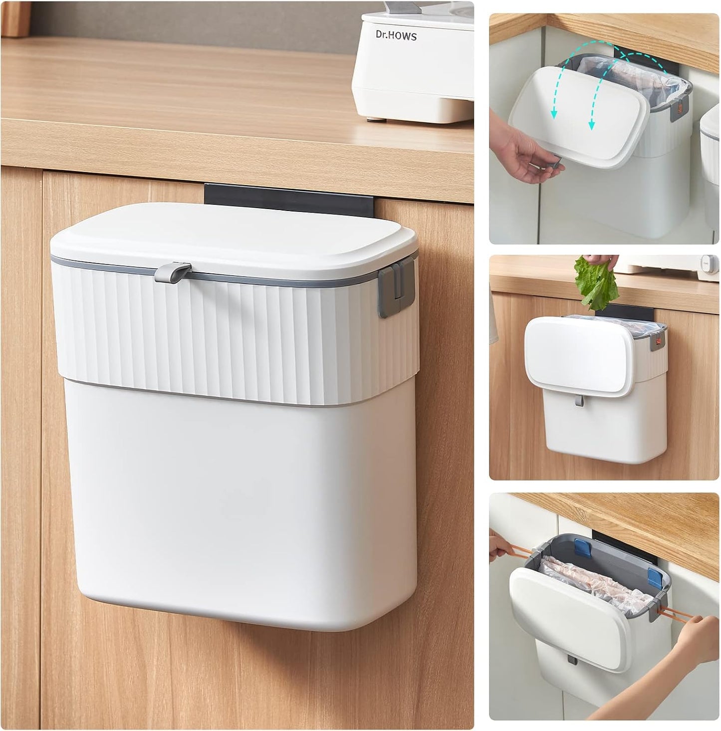 Basurero colgante 2.5gal para compost cocina