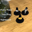 Soporte terciopelo negro 10 anillos organiz. joyas