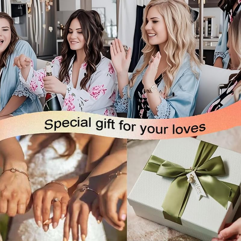 Caja regalo dama de honor vaso Will You Be My Bridesmaid verde