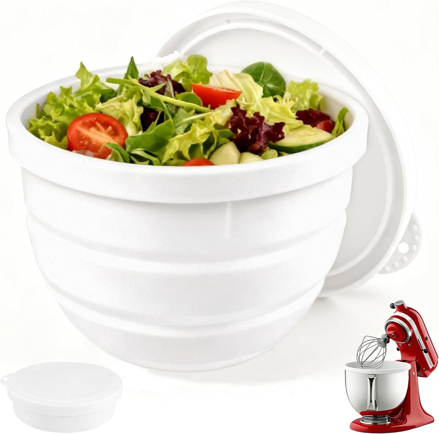 Revestimientos silicona plegables KitchenAid 5qt con tapas