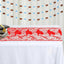 Camino mesa graduación encaje 72pulg decoración rojo