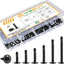 Kit 180pcs autorroscantes #8 acero inox 6 tamaños