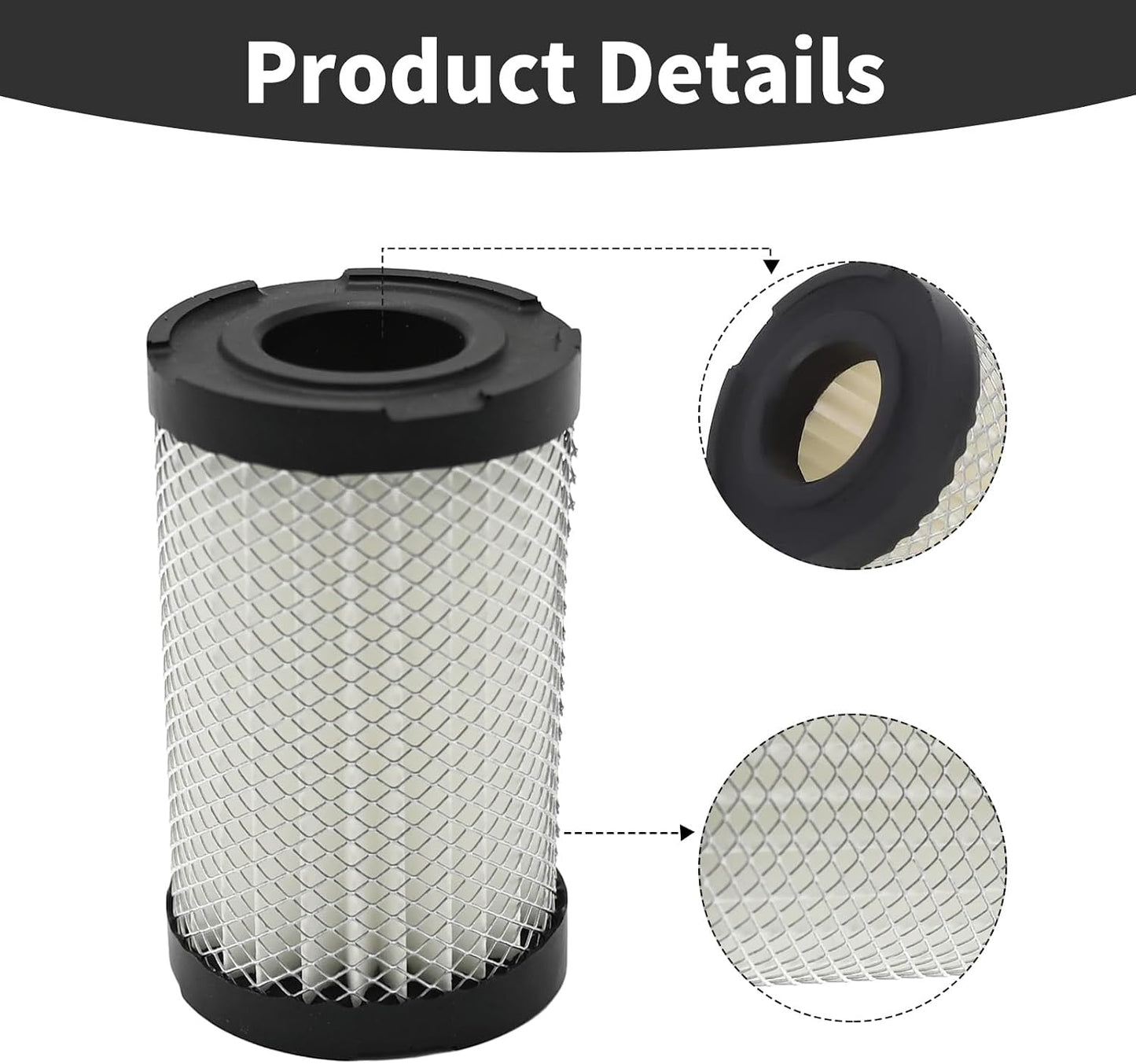 2 Pzas Filtro Aire 63087A para Tecumseh ECV100 LEV90