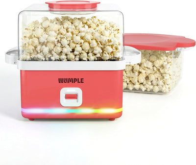 Máquina de palomitas de maíz con cuenco 12 tazas para encimera color rojo