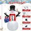 Muñeco nieve inflable 4ft con luces LED patio jardín