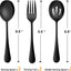 Set 6 cucharas acero inox color negro para servir