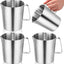 4 Jarras Acero Inox 33.8oz para Medir Líquidos
