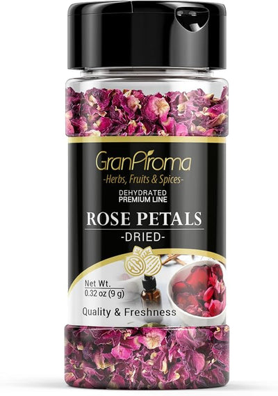Pétalos rosa secos aroma fresco té floral comestible 0.32oz
