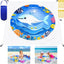 Puddle playa 6.6x6.6ft para bebés 2en1 tapete portátil