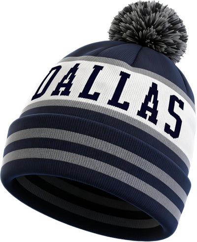 Gorro tejido invierno con borde