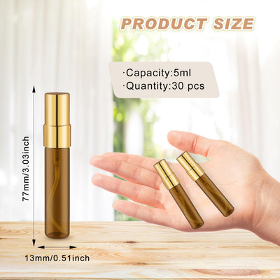 30 Botellas Vidrio con Atomizador Perfume Viaje 0.2oz