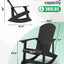 Silla mecedora Adirondack madera real exterior e interior