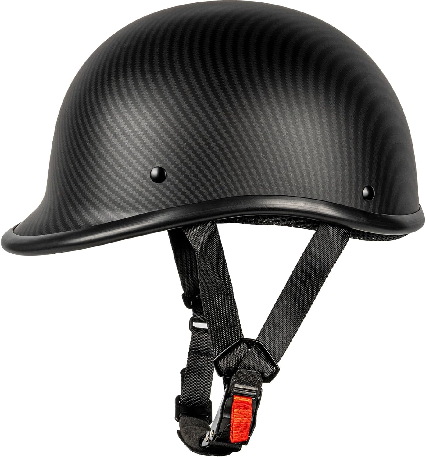 Casco motocicleta vintage perfil bajo media cara aprobado