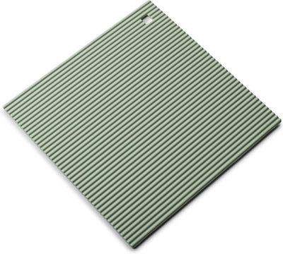 Salvamanteles silicona resistente calor verde salvia 8.7in
