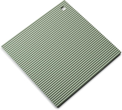 Salvamanteles silicona resistente calor verde salvia 8.7in