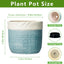 Maceta cerámica 9.8pulg con drenaje decorativa para plantas