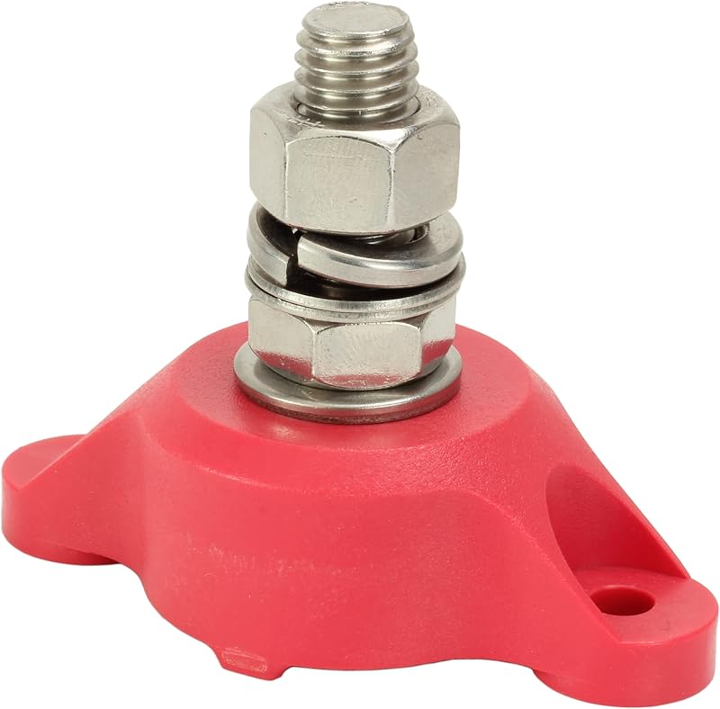 Bloque conexiones acero inox 1/2pulg color rojo