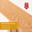 Perchero pared madera roble 5 ganchos estante flotante 20"