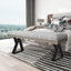 Patas metal mesa café 16" negras para muebles