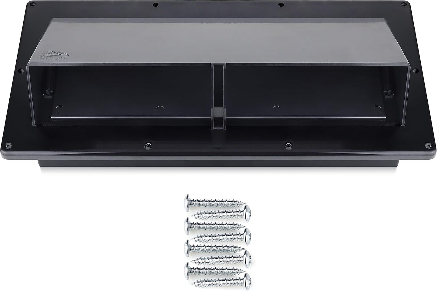 Cubierta ventilación escape RV negra con hardware incluido