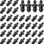 100 Tapones Riego Negro Púas Manguera Extremo