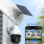 Cámaras seguridad solar 5MP para exteriores app 5 Pzas