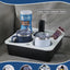 Bandeja soporte tazas sofá cama silicona antiderrames negro