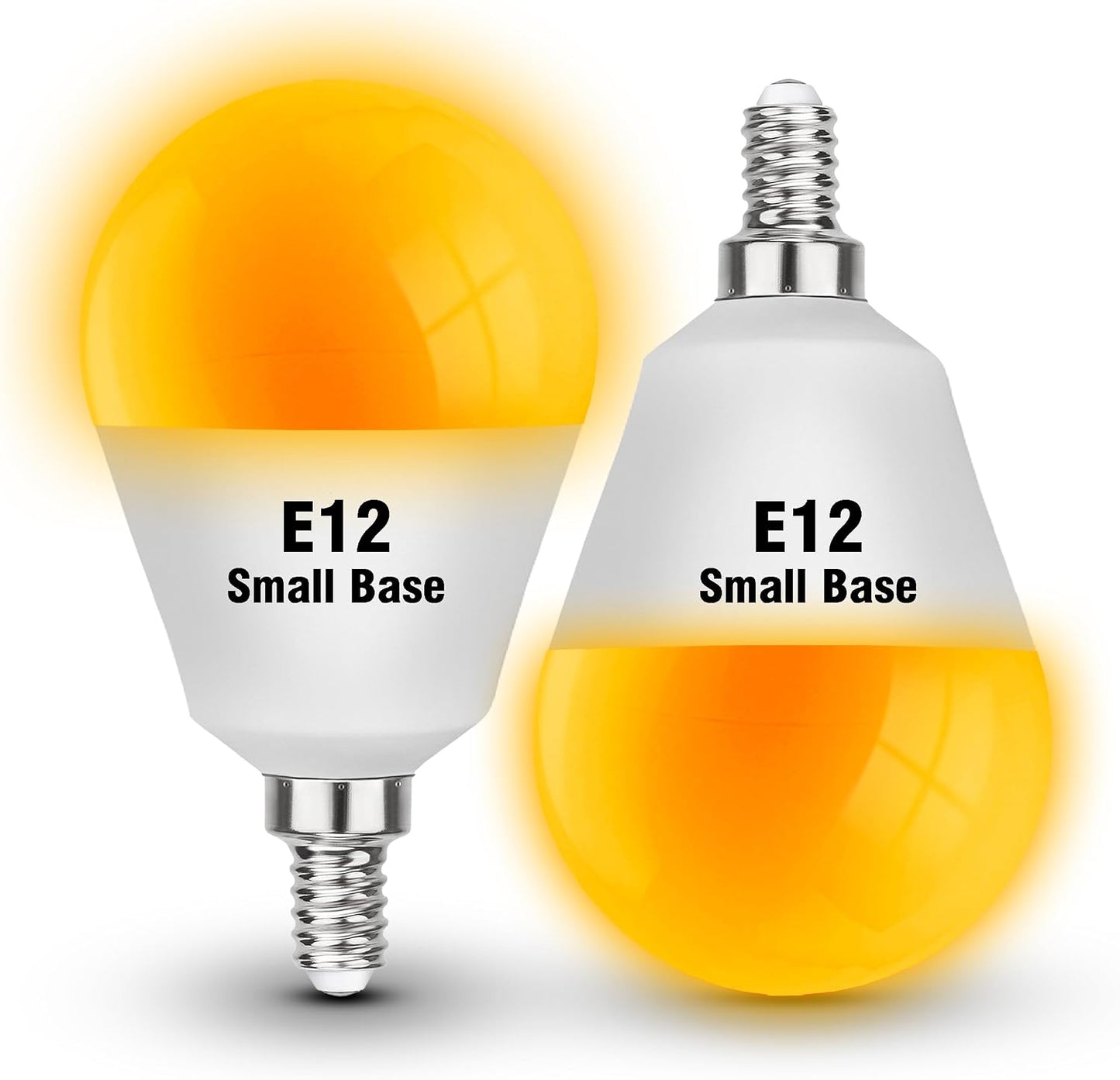 Bombillas E12 ámbar 3W 300lm para dormir no regulable pack 2