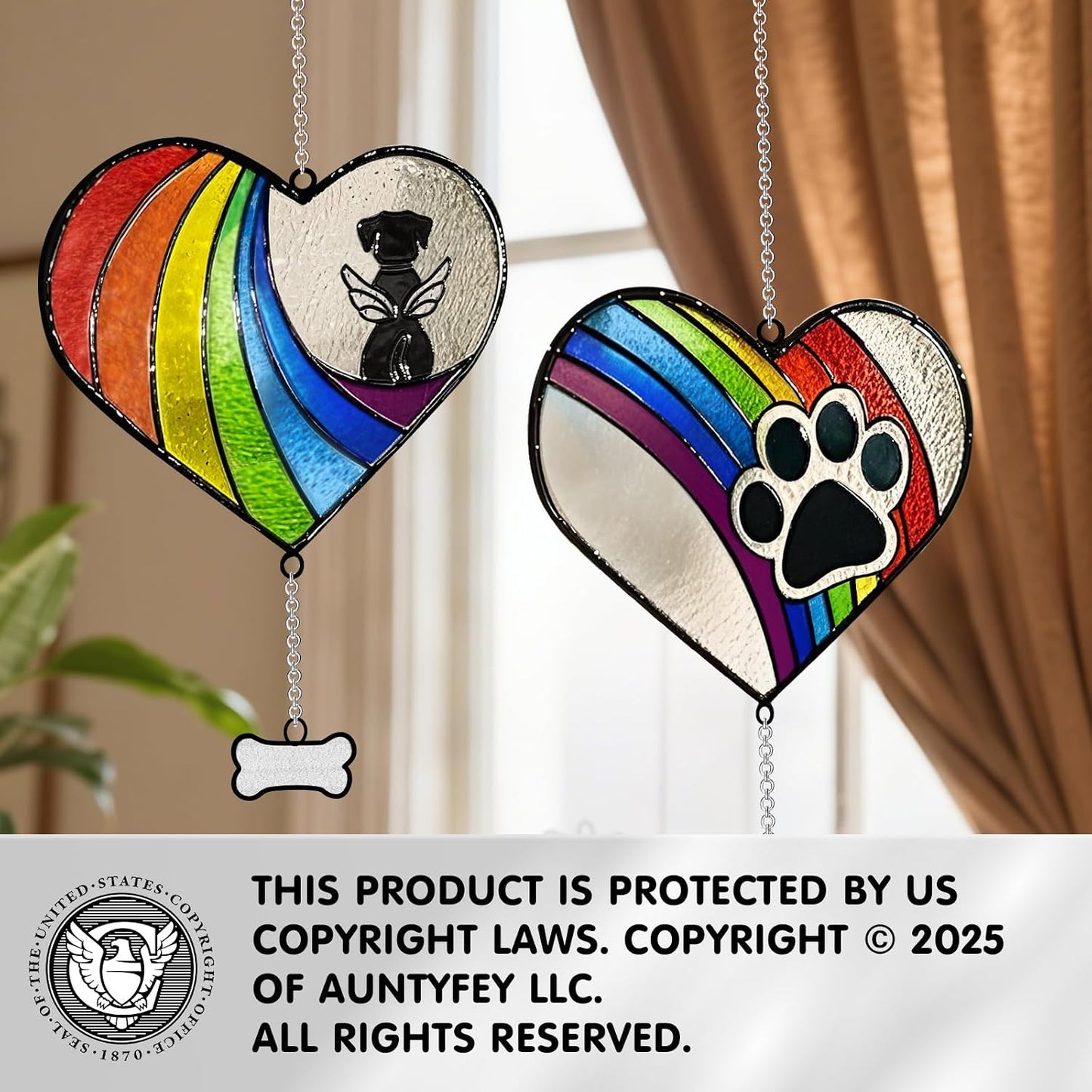 Regalos conmemorativos perro puente arco iris