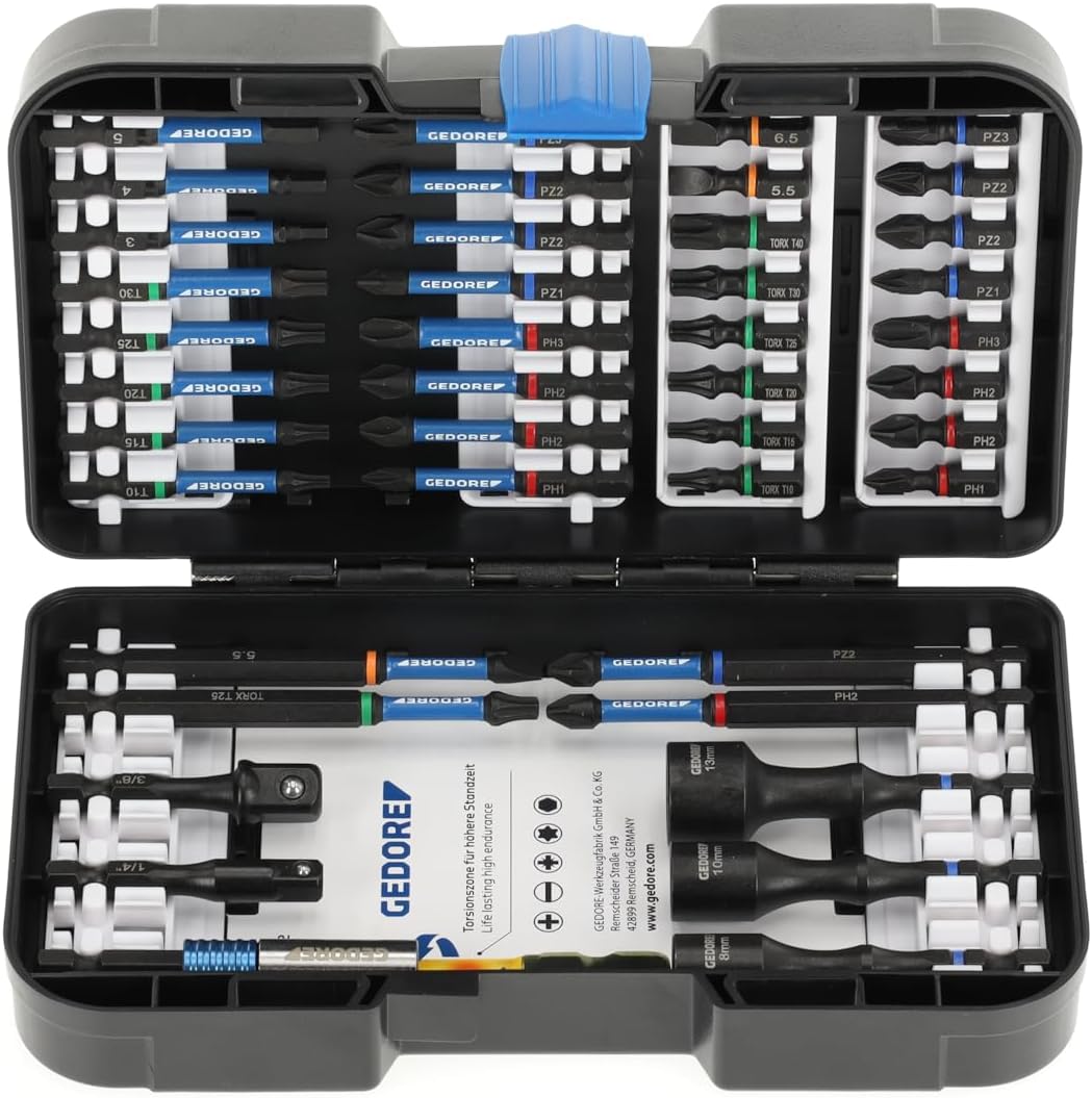 Set brocas torsión 42 pzas