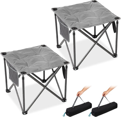 Taburete campamento 18.1" acolchado plegable 2 Pzas