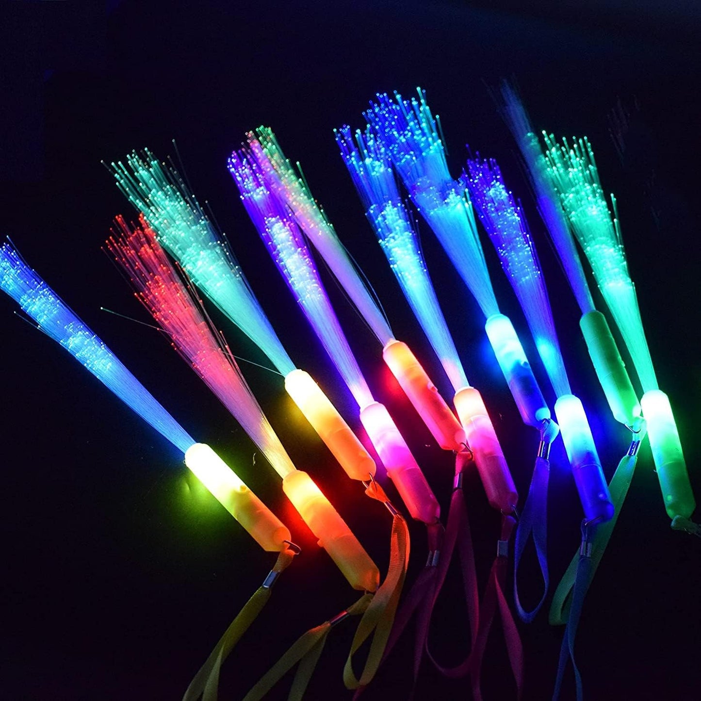 72 Varitas LED con 3 Modos Colores para Fiesta
