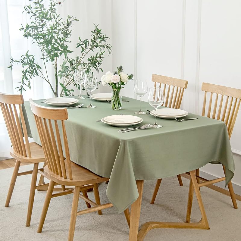 Mantel rectangular tela sluby impermeable 52x70pulg verde salvia