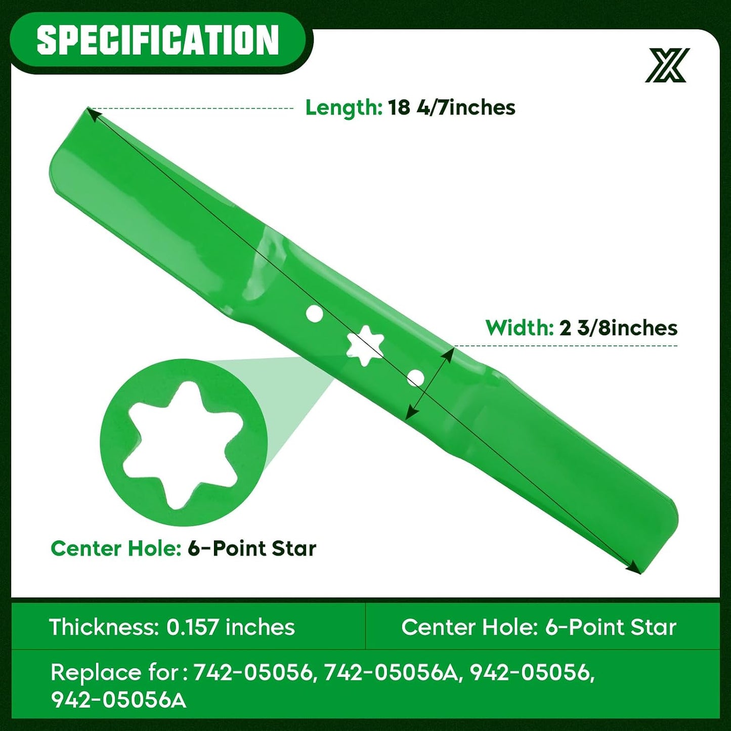 Cuchilla cortacésped 54pulg para XT1 XT2 ZT1 RZT54