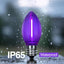 Bombillas LED C7 color morado oscuro para Navidad y fiestas