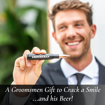 Juego 3 abrebotellas grabado GROOMSMAN regalo padrino boda