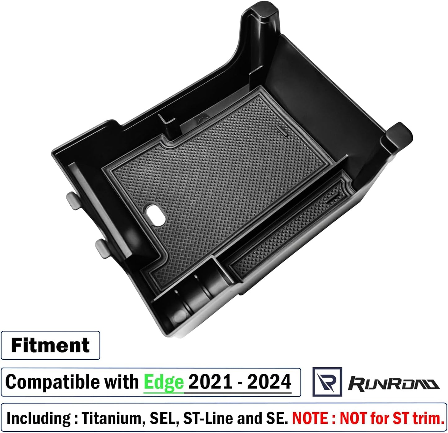 Bandeja organizadora consola Edge Ford 21-24 negro