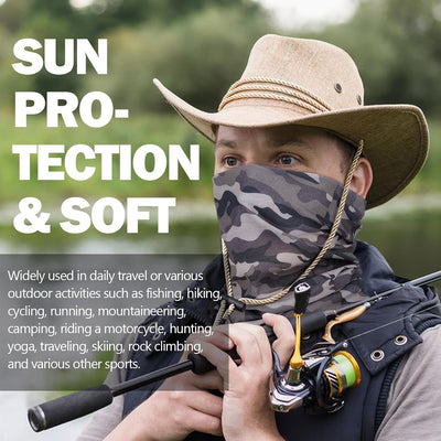 Polaina cuello protección solar transpirable para hombres y mujeres