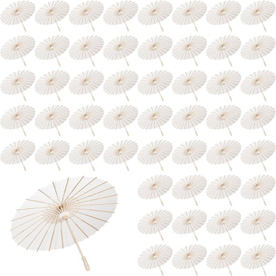 Paraguas papel blanco parasol 23.6pulg estilo chino vintage