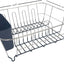 Escurridor platos y soporte cubiertos set 2 pzas azul marino
