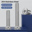 Pernos 3/8-16 x 1-1/4 acero inox 304 con llave hex