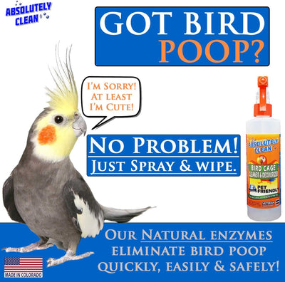 Limpiador desodorante jaula pájaros 32oz pack 2