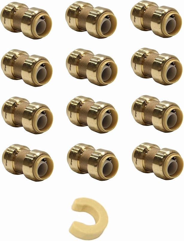 12 Acoplamientos 3/4" Pex Cobre CPVC con Clip