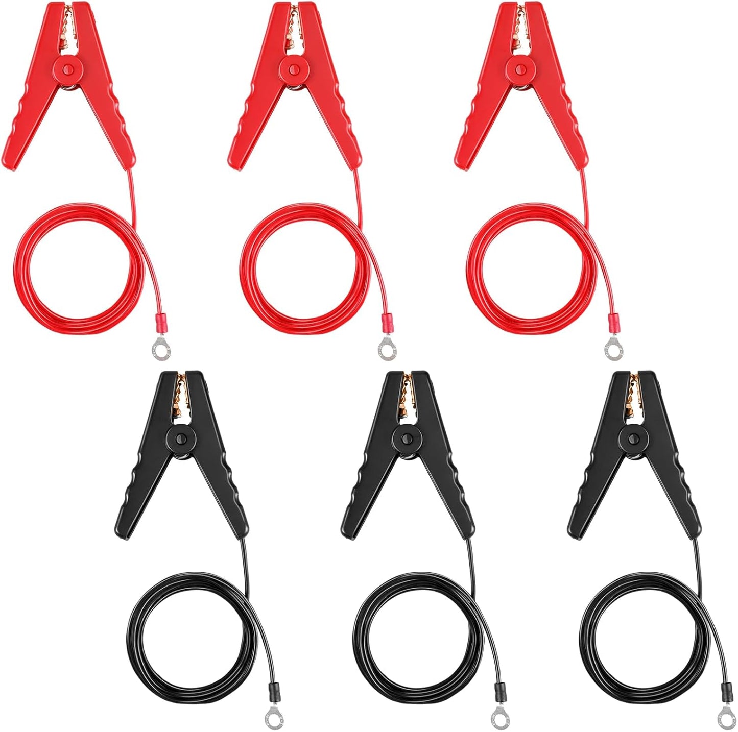 6 Pzas Conectores Cable Solares con Clip de Cocodrilo