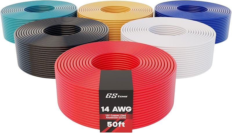 Cable eléctrico 14 awg 12v 300pies cca automotriz