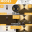 Luces pared exterior aluminio sensor movimiento 16"