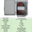 Caja combinadora solar ABS impermeable con 6 cuerdas 15A